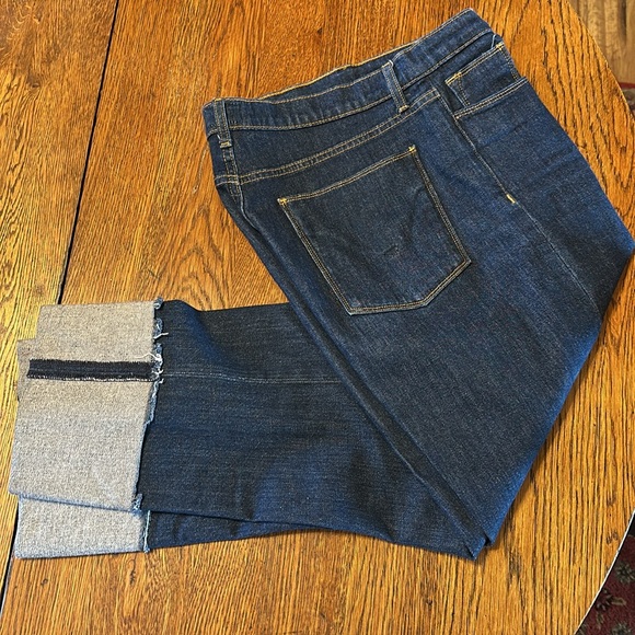 Hudson high rise Zoeey deep cuff straight crop jean size 31 - Picture 2 of 4